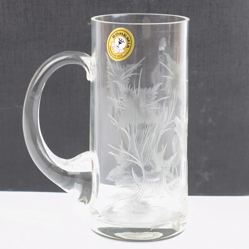 Halba de bere din sticla gravat cu motive vanatoresti Tankard Classic | 500 ml.