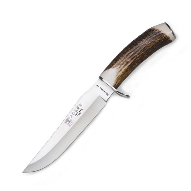 Cutit Joker CC34 Tigre, maner din corn de cerb, lama: 17 cm