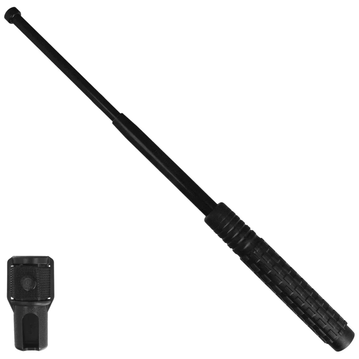 Baston telescopic expandabil ExB-18N negru,180mm/450mm,390g,cu maner cauciucat,cu suport BH-02