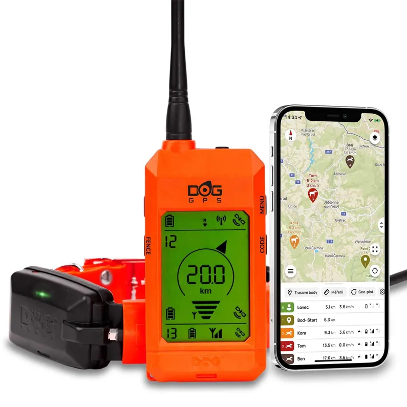 DogTrace X30 set, dispozitiv GPS pentru urmarirea cainelor