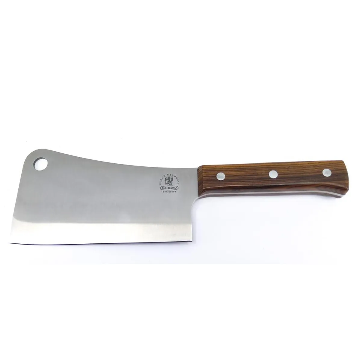 Satar Carne Profesional Mikov 76-ND-18 | Oțel Inox & Lemn Palisandru