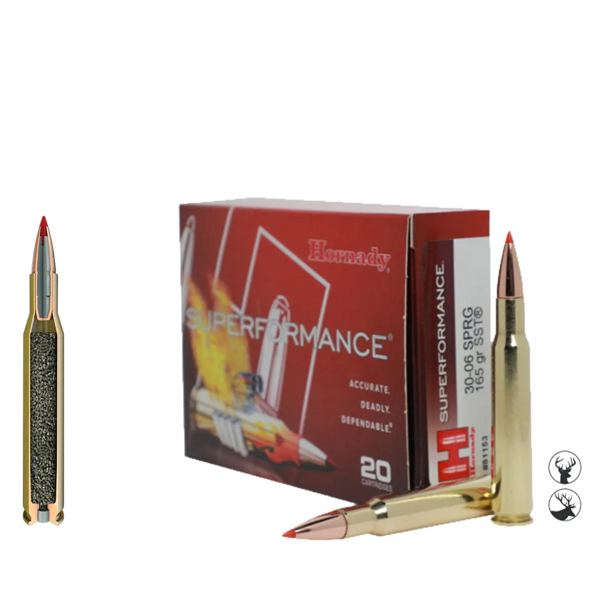 Cartuș Hornady .30-06 Springfield 165 gr SST Superformance