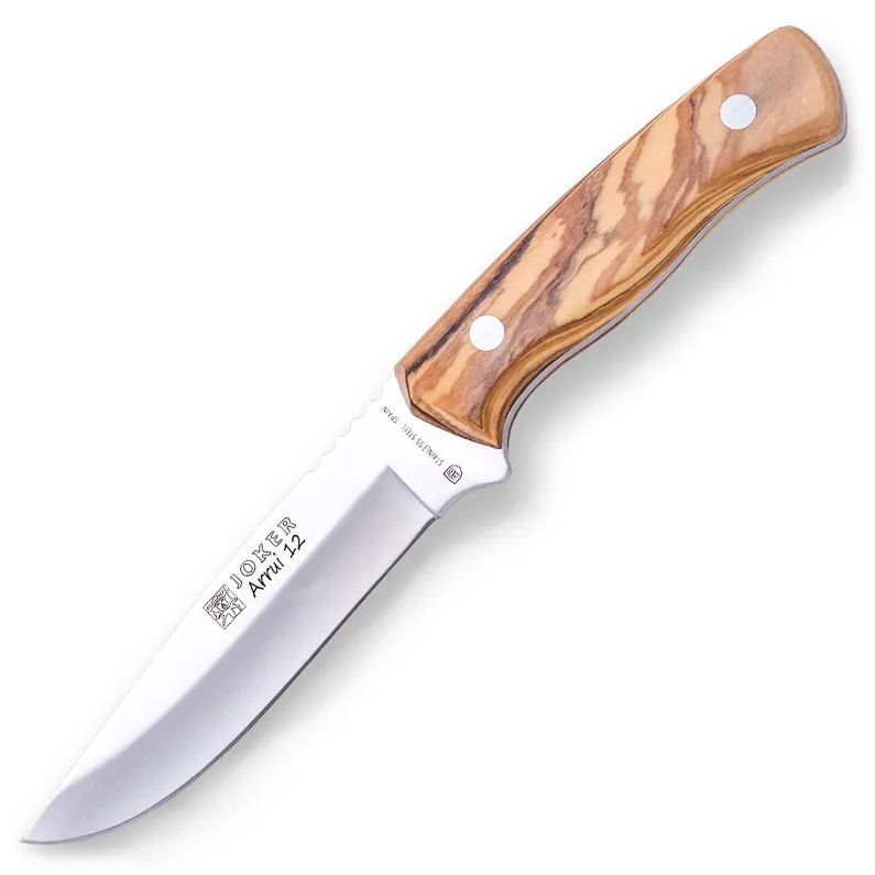 Cutit Joker CO63 Arrui, maner din lemn, husa din piele, lama: 12 cm