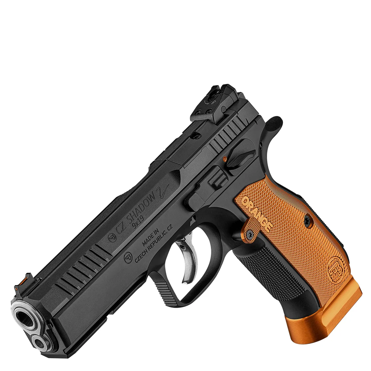 Pistol CZ Shadow 2 Orange OR (Optics Ready), cal. 9x19 - Performanță Premium