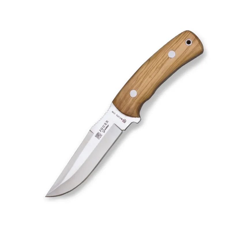 Cutit Joker CO50 Gamo, maner din lemn, in husa piele, tais: 13 cm