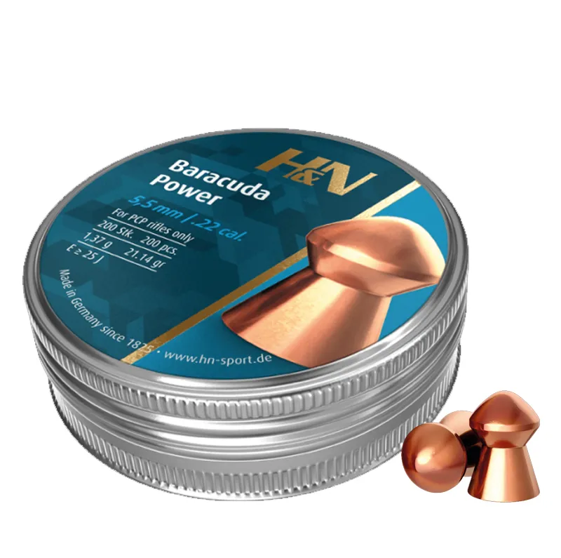 Munitie aer compirmat Haendler & Natermann Baracuda Power 5,5 mm | 1.37 g.