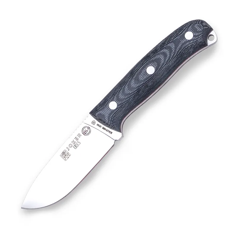 Cutit Joker CM116 Ursus, maner din lemn negru, husa din piele, lama 10 cm