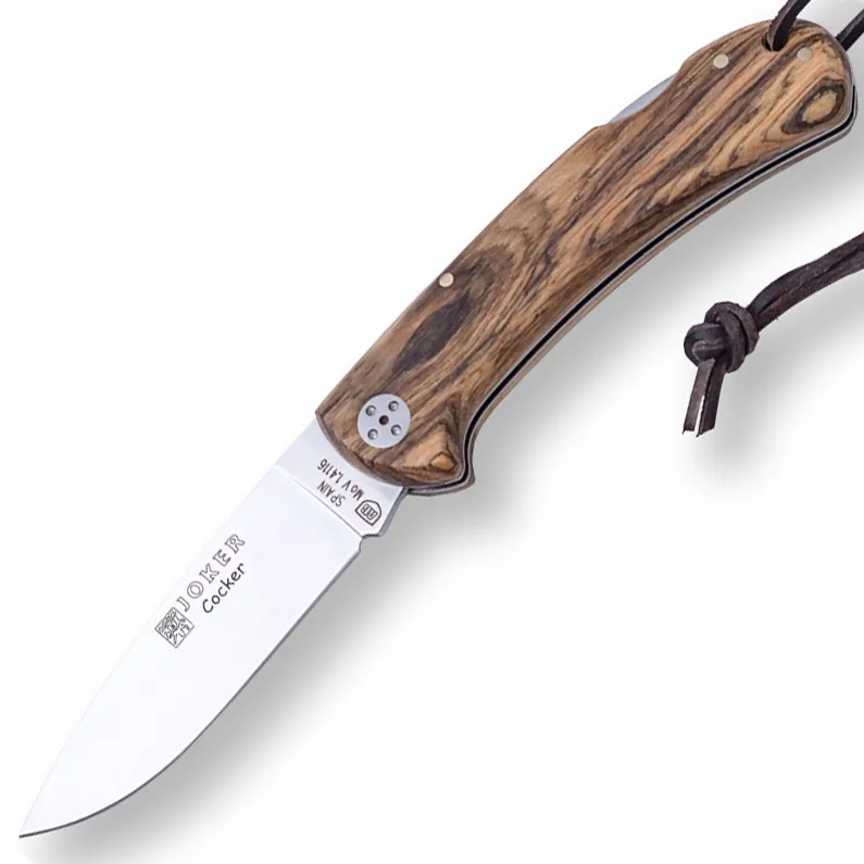 Briceag Joker NB134 Cocker, maner din lemn Bocote, tais: 9 cm,
