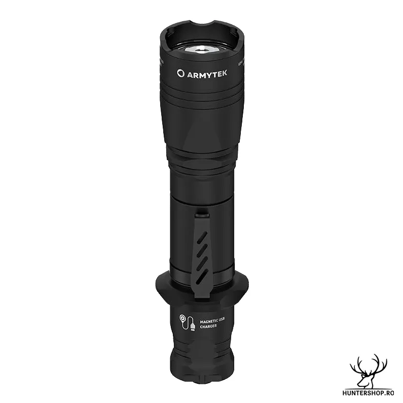 Lanterna Armytek Dobermann PRO USB, 1500 LED Lumen, 368 m., waterproof