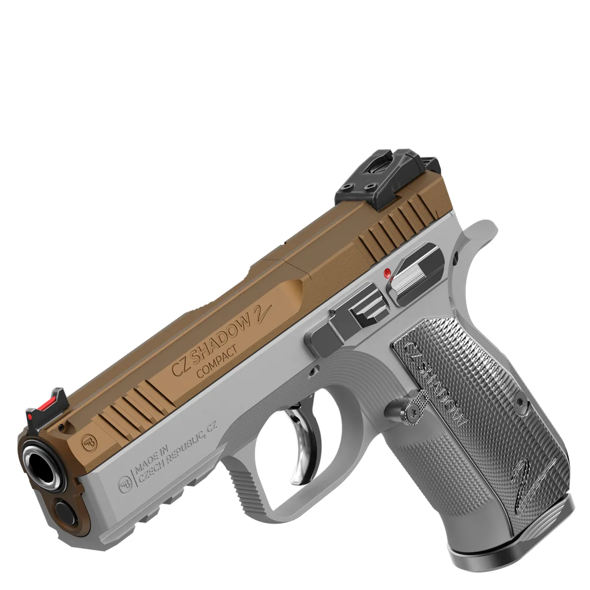 Pistol glont CZ Shadow 2 Compact Industrial Gold, cal.: 9 mm Luger, 15 rnd