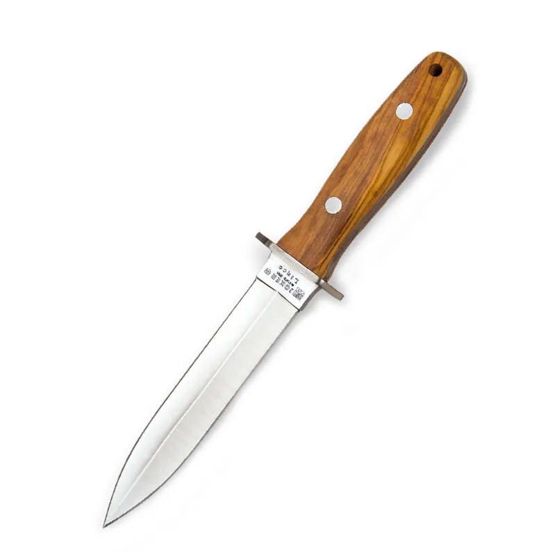 Cutit Joker CO43 Lince, husa piele, maner din lemn olive, lama: 15 cm