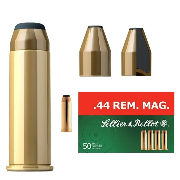XX CARTUS S&B 44 REM MAGNUM/SP/15,55G