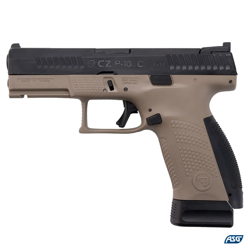 Replica pistol airsoft ASG CZ P-10 C, CO2, Dual-Tone, 1,05 J.