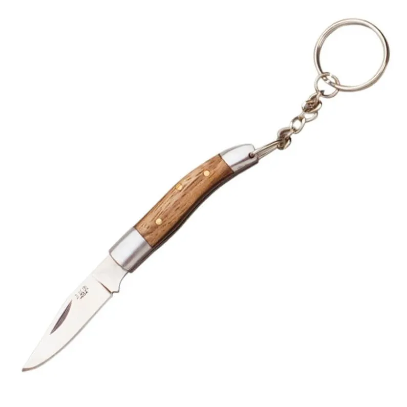 Breloc Joker JKR277, maner din lemn, lama: 4.5 cm.