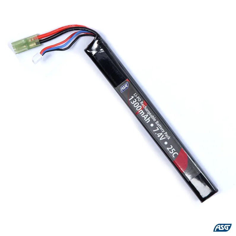Acumulator ASG, 7,4V 1300 mAh, LI-PO, single stick