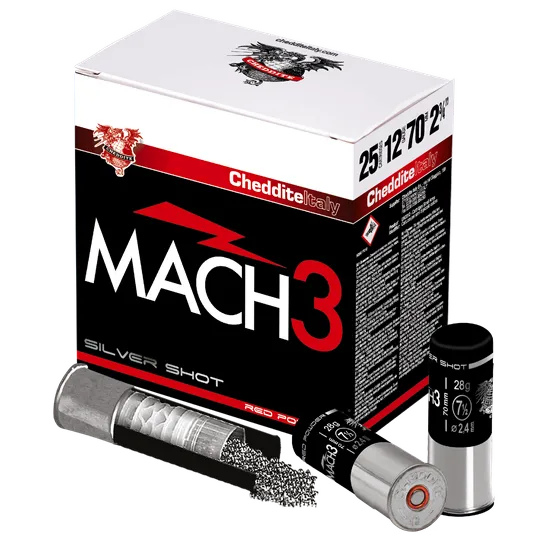 CARTUS MACH3 RED CAL.12/70/24G/2,4MM (7,5) TRAP