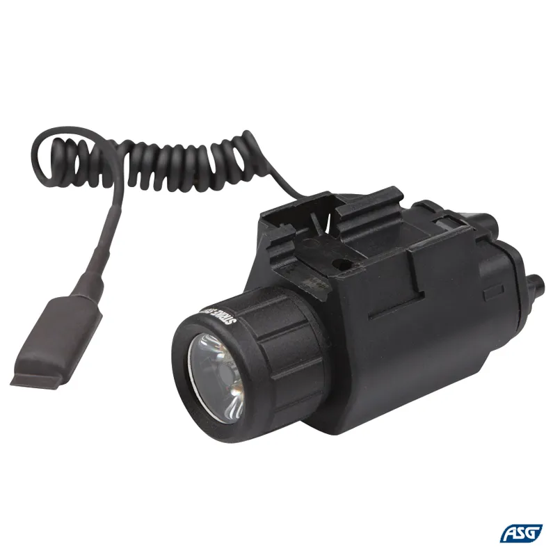 Lanterna ASG 150 Lumen, 3 W, cu intrerupator rapid, pe sina picatinny / weaver