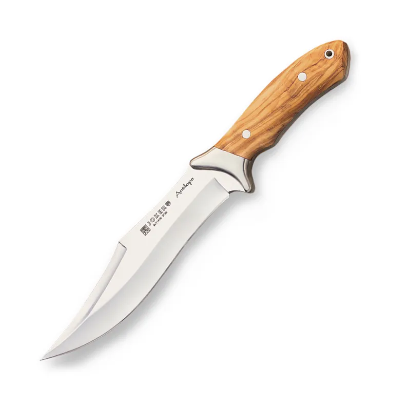 Cutit Joker CO01 Antilope, maner din lemn olive, husa piele, lama: 19.5 cm
