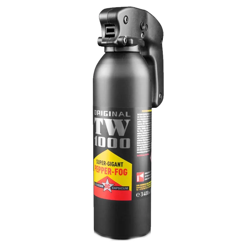 Spray de autoaparare cu piper TW1000 Pepper Fog Super Gigant, 400 ml. Rază 4-6m