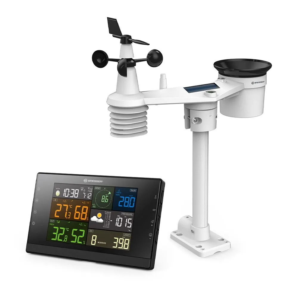 Statie meteo 7 in 1 Bresser Profi-WSC WiFi 7003360, indice UV, intensitate lumina