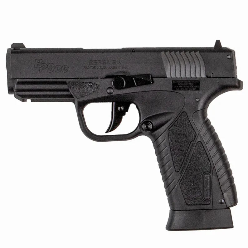 Replica pistol airsoft ASG Bersa BP9CC, CO2, metal side, 1,5 J.