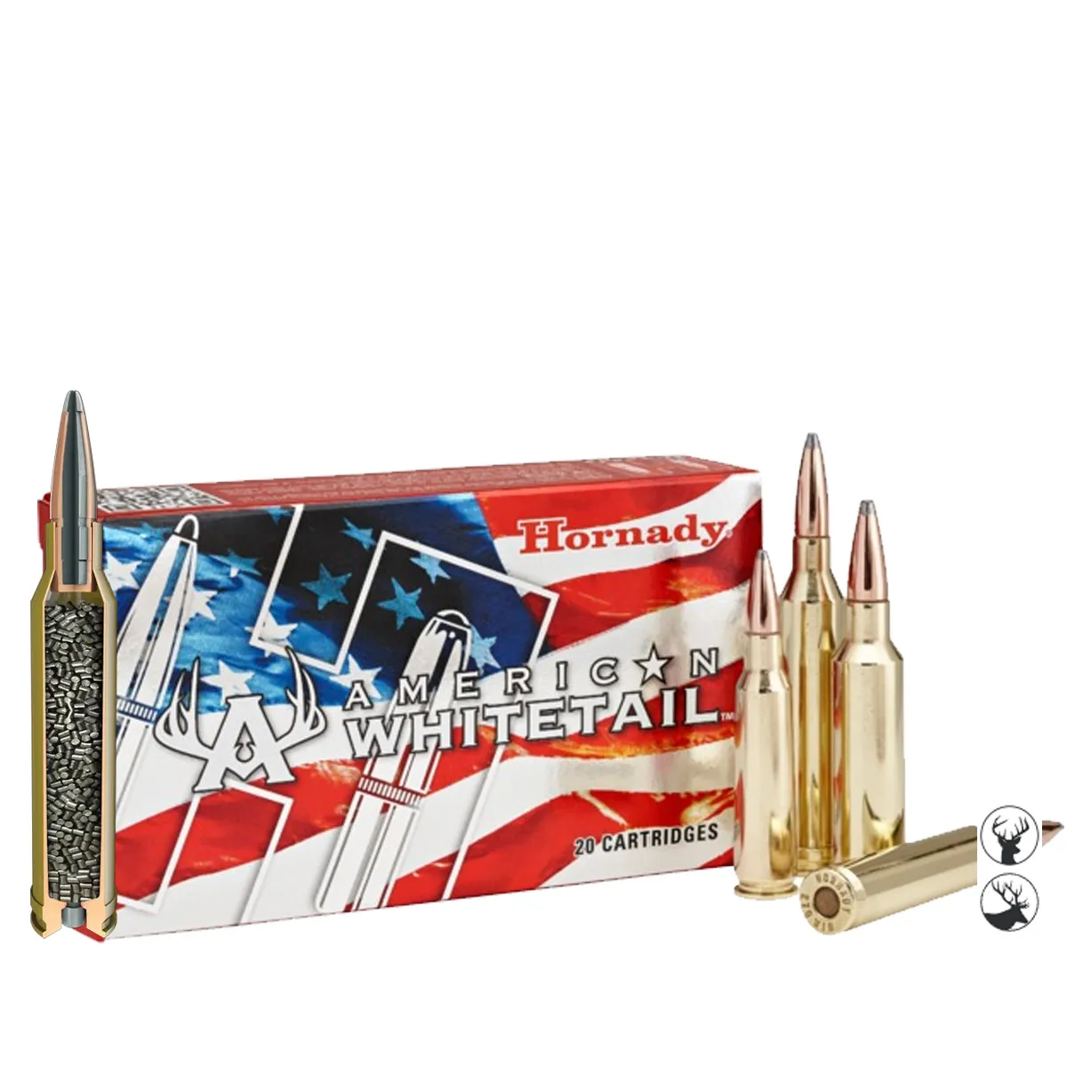 Cartuș Hornady .300 WSM 165 gr InterLock SP American Whitetail