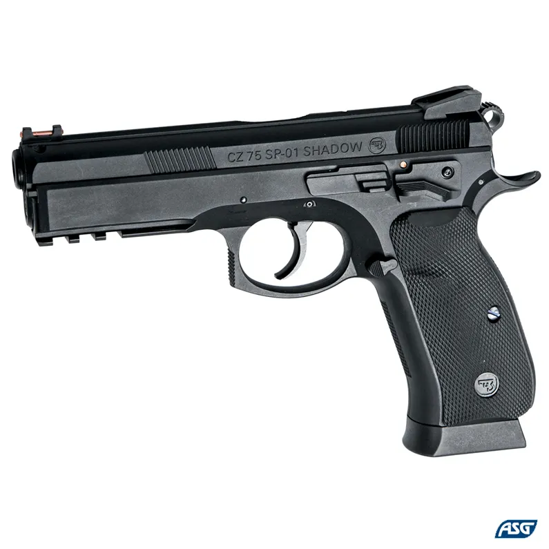 Replica pistol airsoft ASG CZ SP-01 Shadow, CO2, non Blowback, 1.6 J.