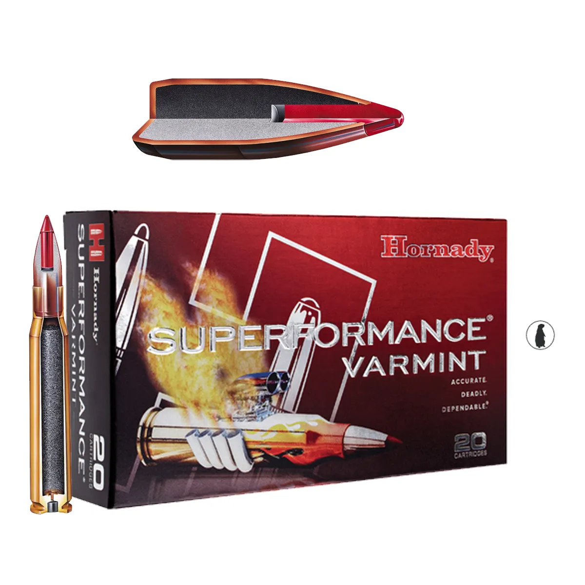 Muniție Hornady 17 Hornet 20 gr V-MAX Superformance Varmint