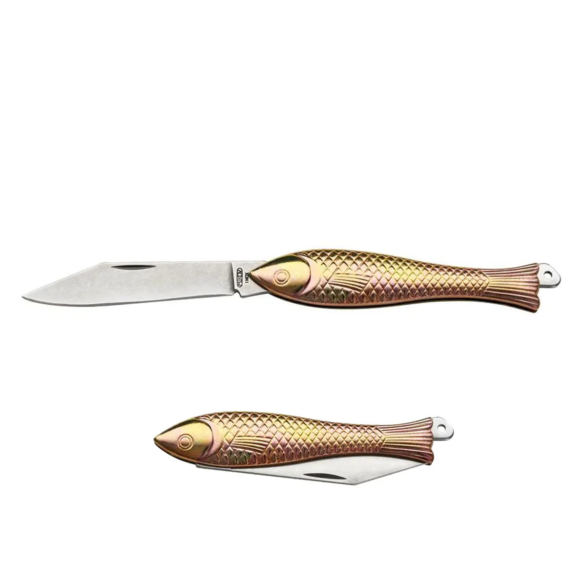 Briceag Mikov Fishlet 130 Yellow Stonewash - Modelul Original Peștișor