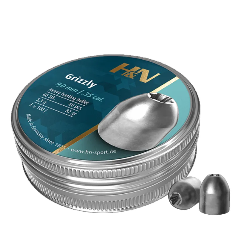 Munitie aer compirmat Haendler & Natermann Grizzly 9,0 mm | 5.3 g.