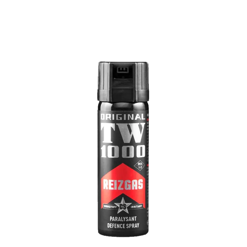 Spray de autoaparare TW1000 Reizgas CS cu GAZ, jet conic, capac protector , 63 ml.
