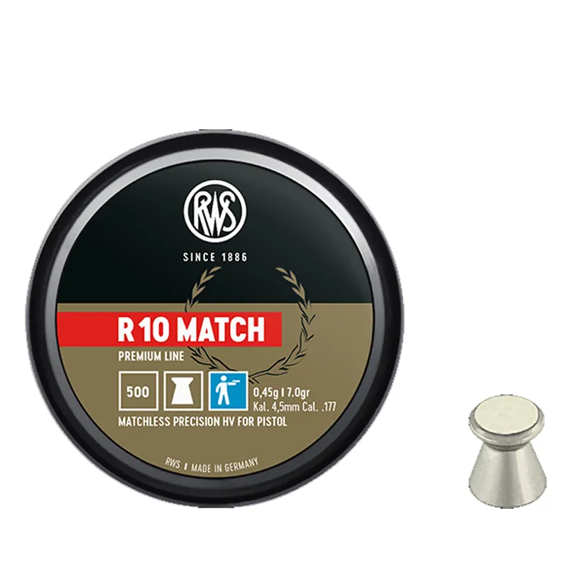 Munitie aer compirmat RWS R10 Match 4,49 mm | 0.45 g.