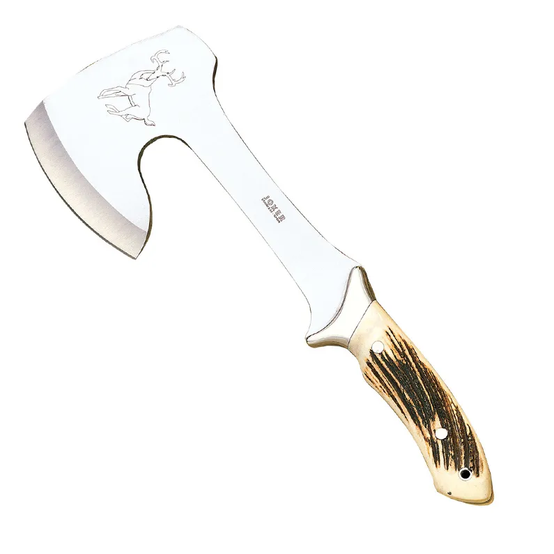 Topor Joker HC00 Cazador, miner din corn de cerb, lama otel inoxidabil 21 cm
