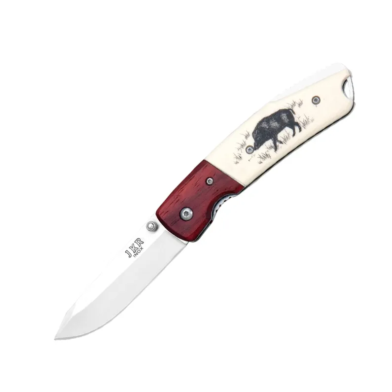 Briceag vanatoare Joker JKR0368 cu ornament mistret, lama 75 mm