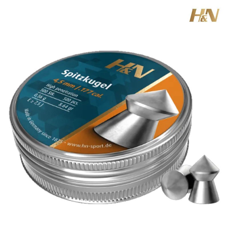 Munitie aer compirmat Haendler & Natermann Spitzkugel 4,5 mm | 0.56 g.