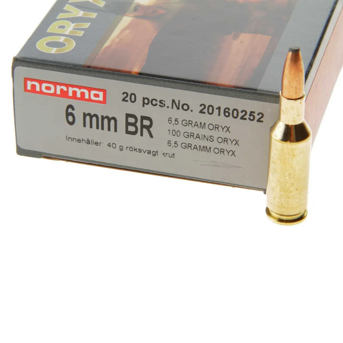 Muniție Norma Oryx 6mm Norma BR 6.5 g. / 100 gr.