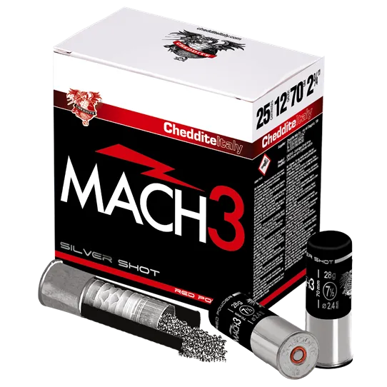 CARTUS MACH3 RED CAL.12/70/28G/2,4MM (7,5) TRAP