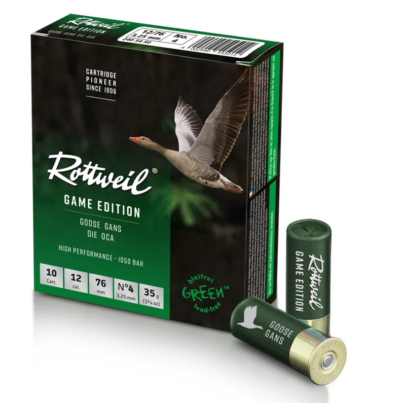 Cartus alica Rottweil Game Edition cal.12/76, 35 g., Goose Gans High Performance, 10 buc/cutie