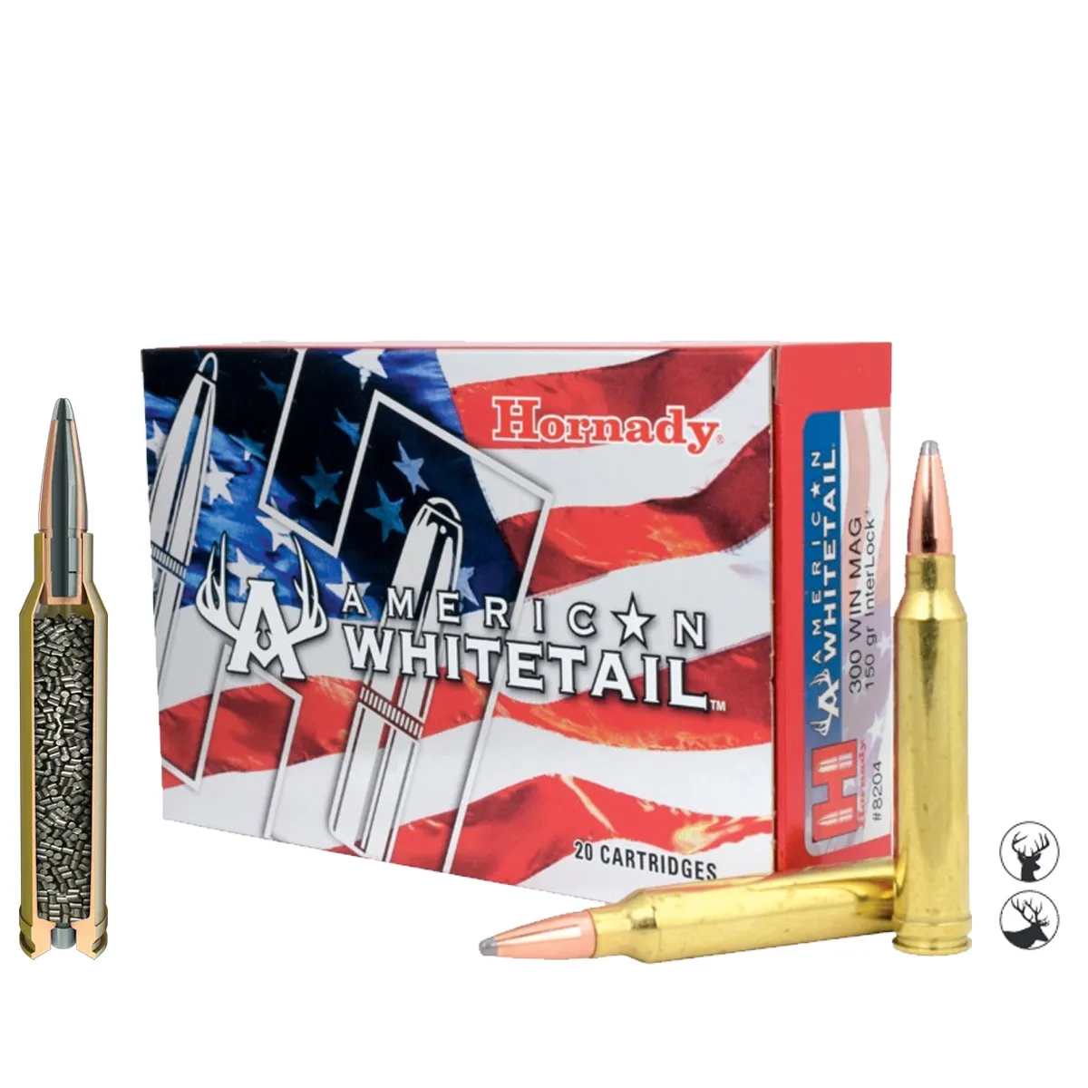 Cartuș Hornady .300 Win Mag 150 gr InterLock SP