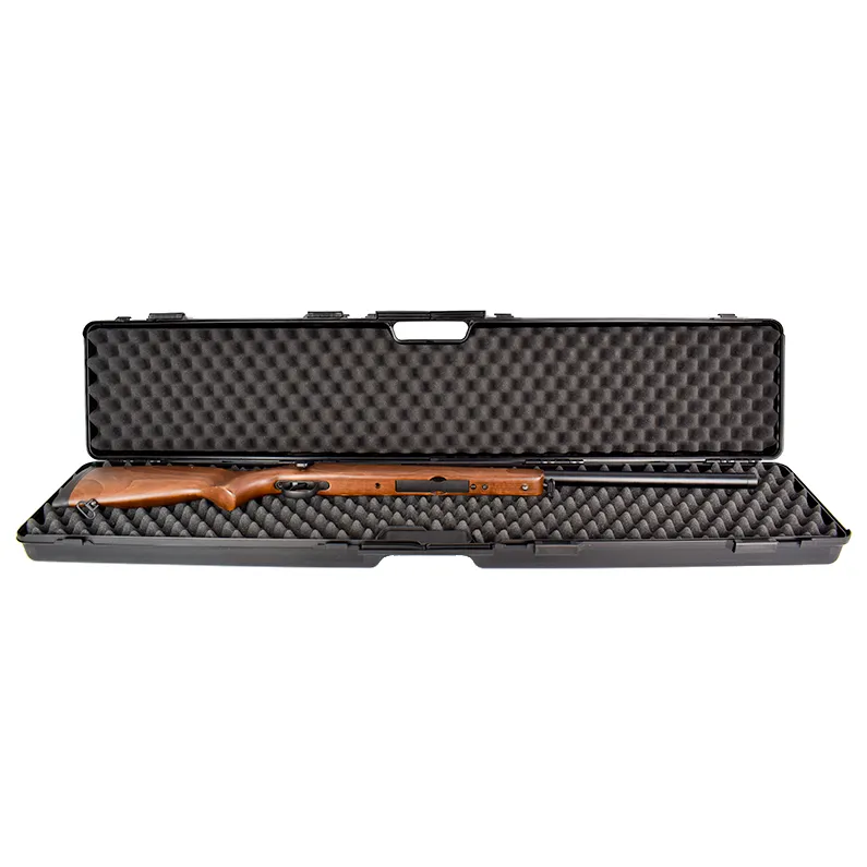 Husa arma plastic tip valiza neagra Stilcrin 122x23x11 cm