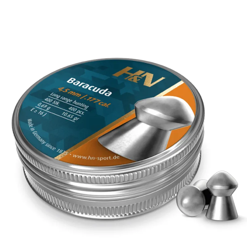 Munitie aer compirmat Haendler & Natermann Baracuda 4,5 mm | 0.69 g.