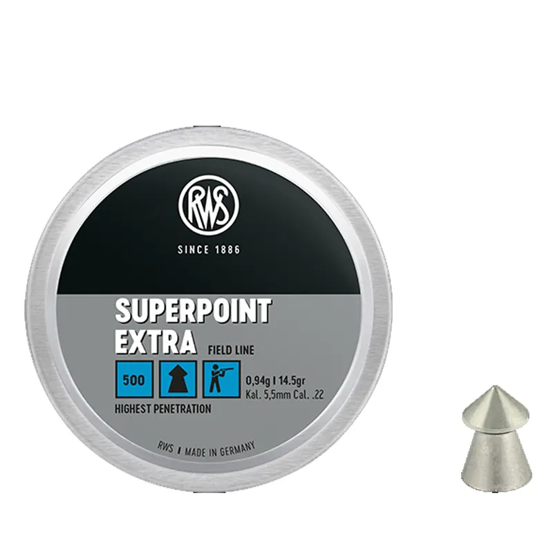Munitie aer compirmat RWS Superpoint Extra 5,5 mm | 0.94 g.