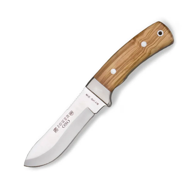Cutit Joker CO49 Oso, maner din lemn olive, husa piele, lama: 120 mm