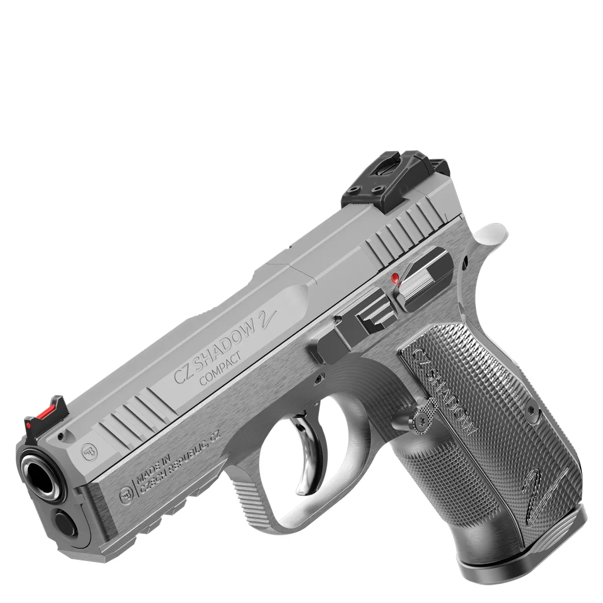 Pistol glont CZ Shadow 2 Compact Industrial Silver, cal.: 9 mm Luger, 15 rnd