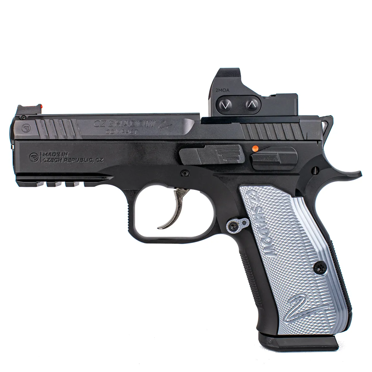Pistol CZ Shadow 2 Compact, cal.: 9x19 cu Red Dot Delta Optical Minidot HD 24 | Pachet Promoțional
