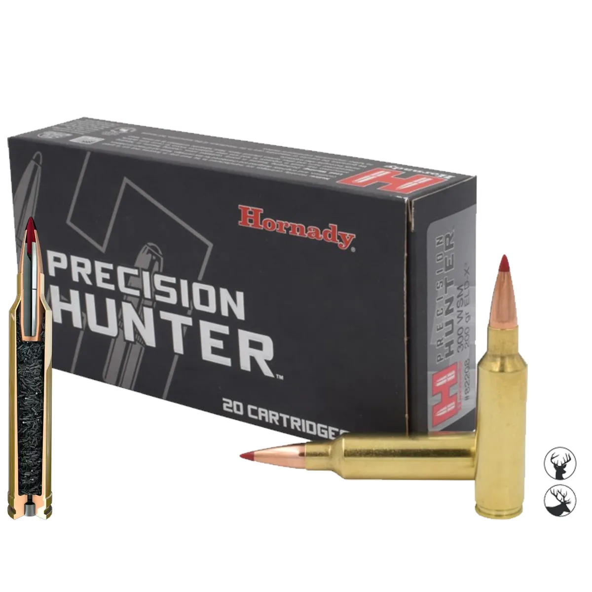 Cartuș Hornady .300 WSM 200 gr ELD-X Precision Hunter