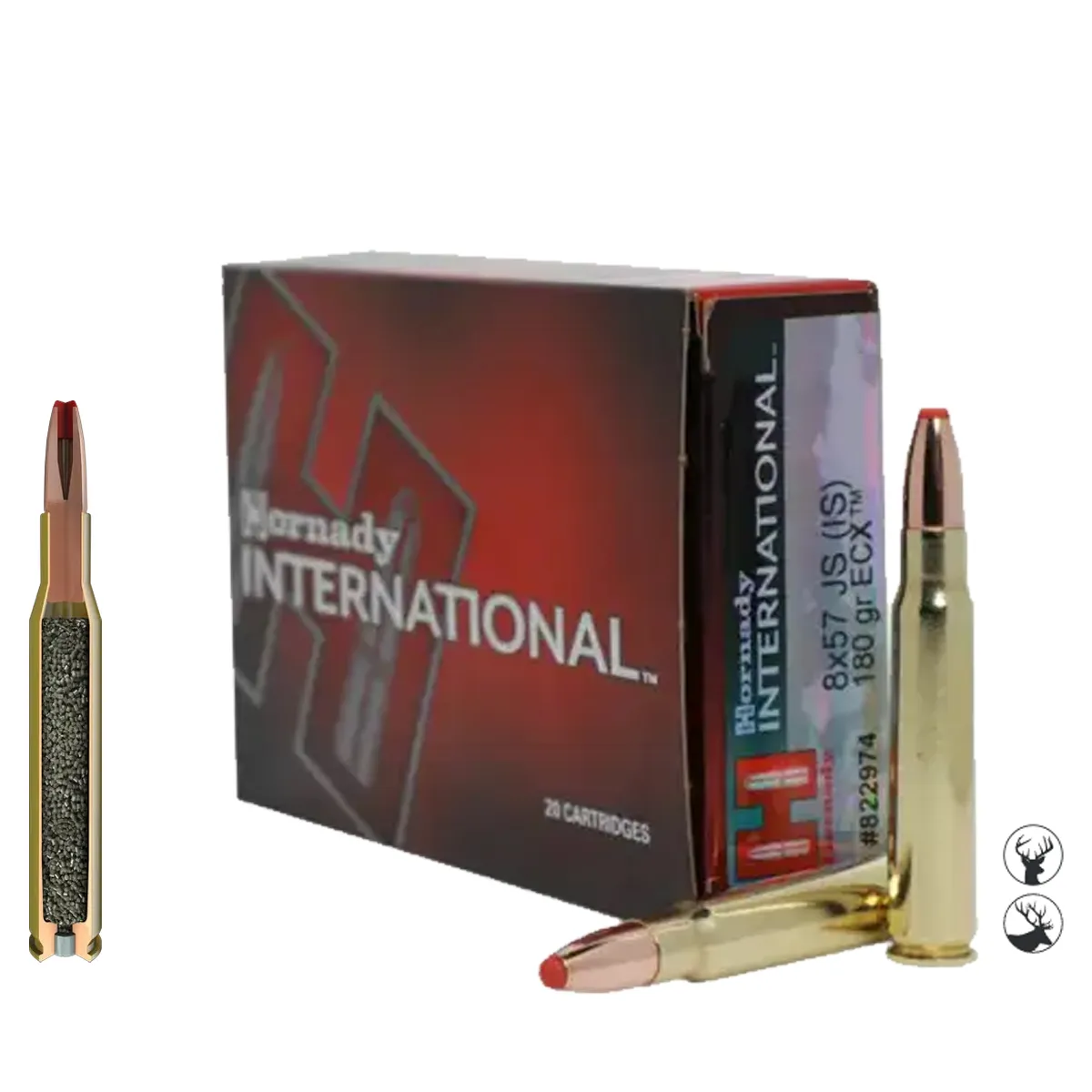 Muniție Hornady 8x57 JS (IS) 180 gr ECX Hornady International