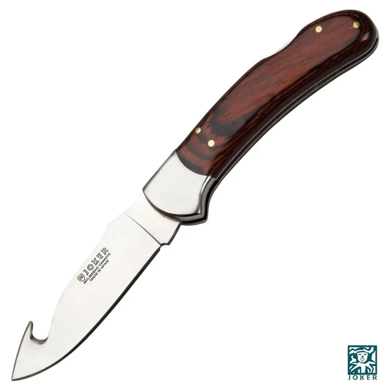 Briceag Joker NR50 Cocker, pentru jupuit, tais de 9 cm, maner din lemn