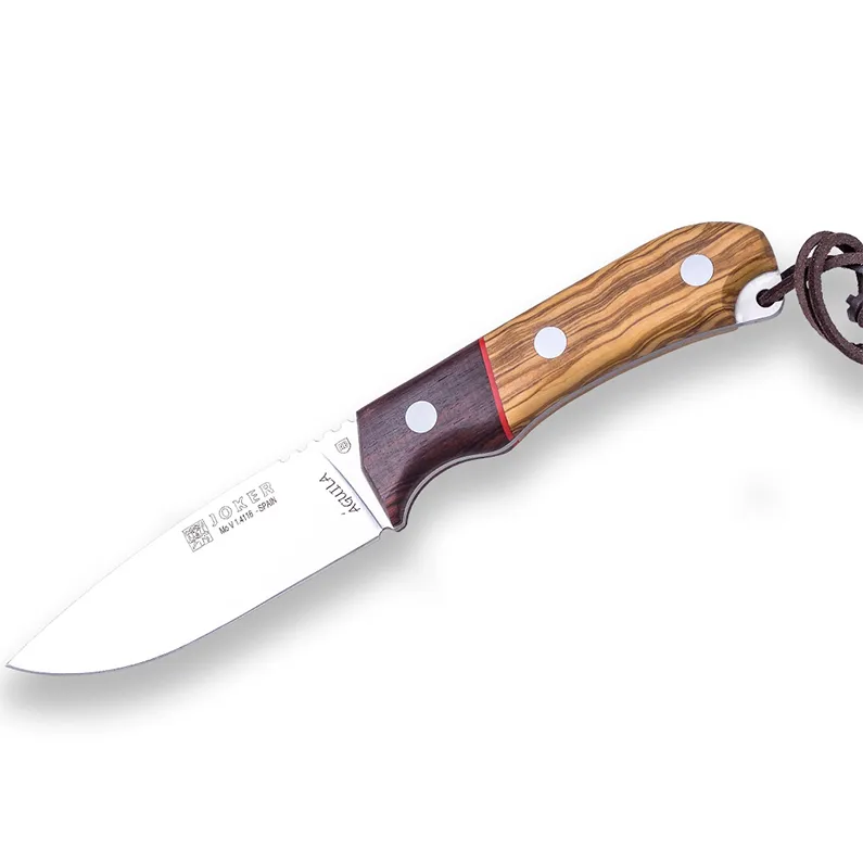 Cutit Joker Aquila, maner din lemn, taid: 10.5 cm, in husa piele maro