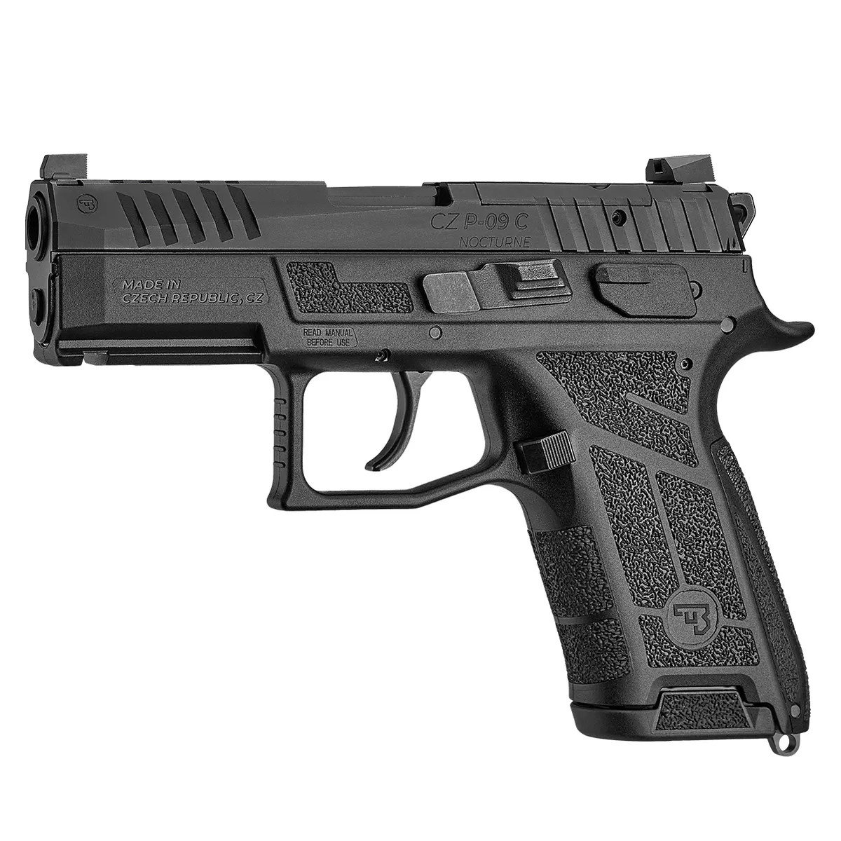 Pistol CZ P-09 C Nocturne Compact, 9x19mm, 15 runde, Optics Ready